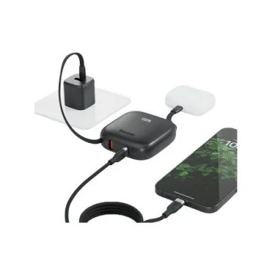 Bazic Gopower Fusion, 3In1 10000Mah Powerbank With Built-In Usb-C And Lightning Cable